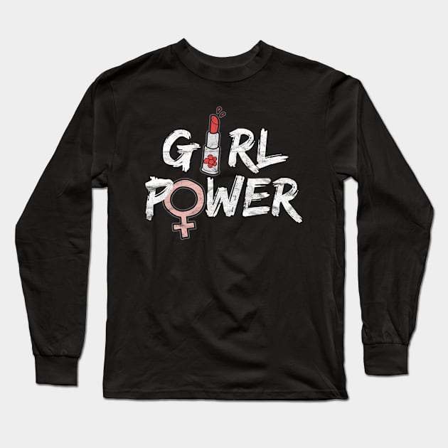 Girl Power -International Women's Day Long Sleeve T-Shirt by AlphaDistributors